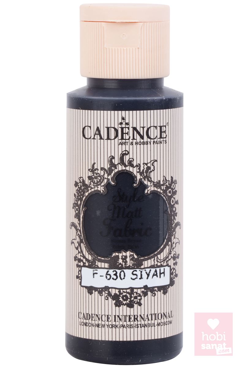 Cadence Style Matt Kumaş Boyası Siyah