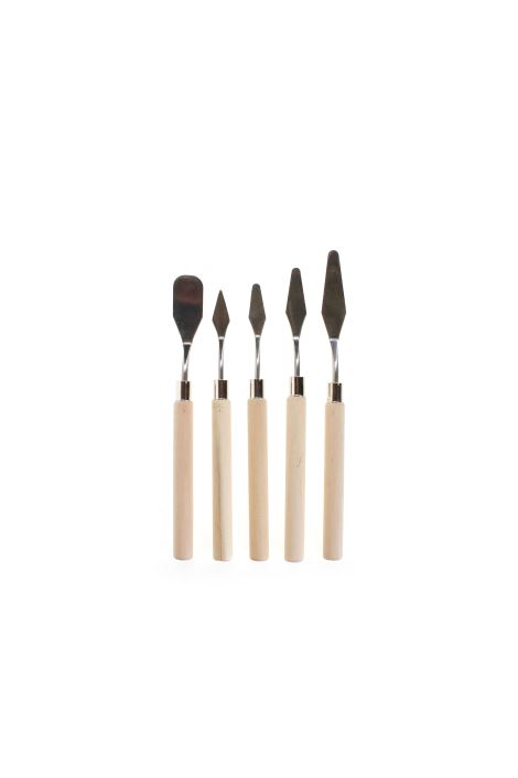 METAL SPATULA SETİ 5'Lİ